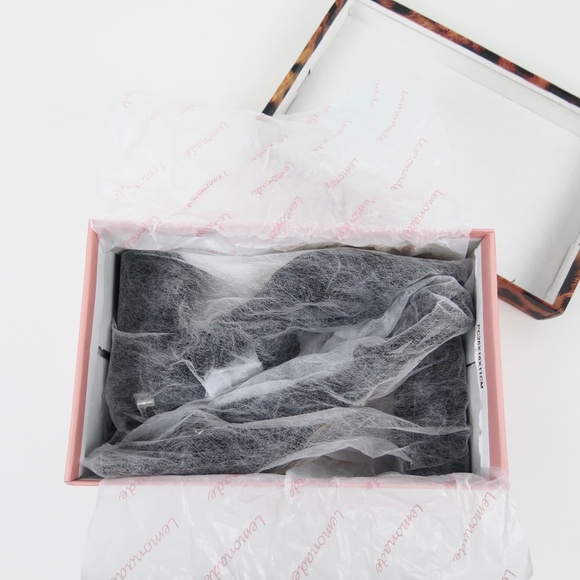 NIB Lemonade ‘Ballerine’ Knotted Strappy Square Toe Block Heel - Picture 14 of 16